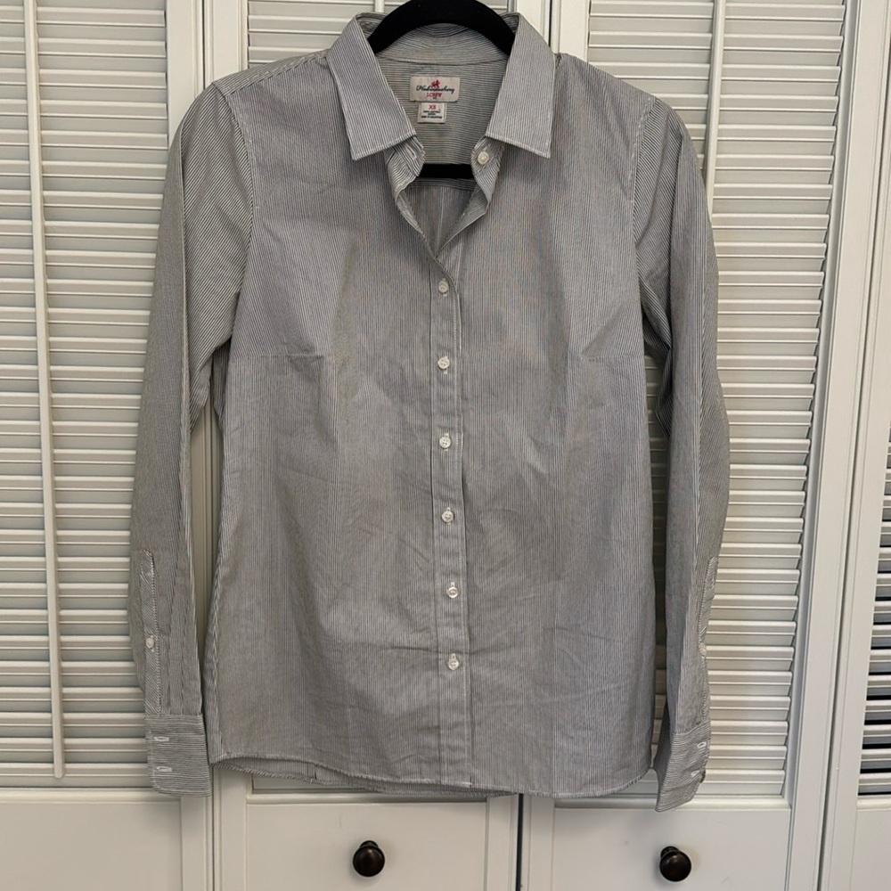 J Crew pinstripe button down shirt
